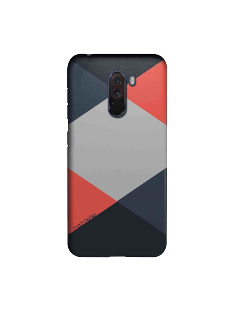 

macmerise Black & Coral-Coloured Criss Cross Xiaomi Poco F1 Back Case