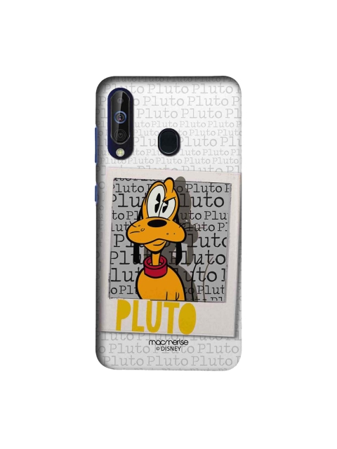 

macmerise Grey & Yellow Disney Hello Mr Pluto Sublime Samsung Galaxy M40 Back Case