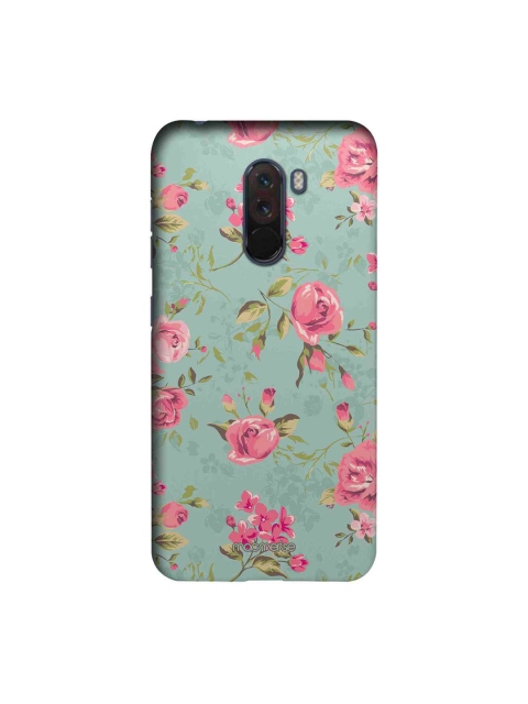 

macmerise Teal Blue & Pink Flowers Sublime Xiaomi Poco F1 Back Case