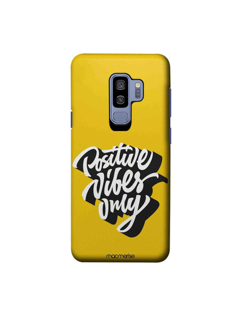 

macmerise Yellow & White Positive Vibes Sublime Samsung Galaxy S9 Plus Back Case