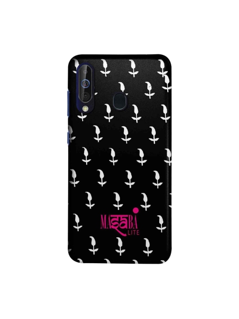 

macmerise Black & White Masaba Leaf Motif Sublime Samsung Galaxy M40 Back Case
