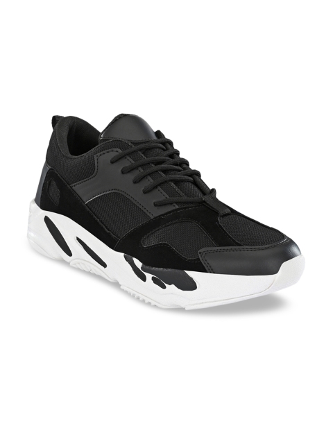 

Mactree Men Black Mesh Walking Shoes
