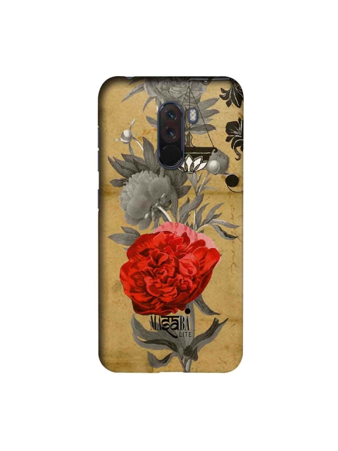 macmerise Brown & Grey Masaba Floral Scale Xiaomi Poco F1 Back Case