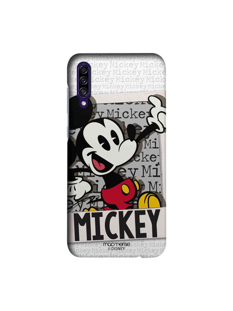 

macmerise Grey & Black Disney Hello Mr Mickey Sublime Samsung Galaxy A30S Back Case