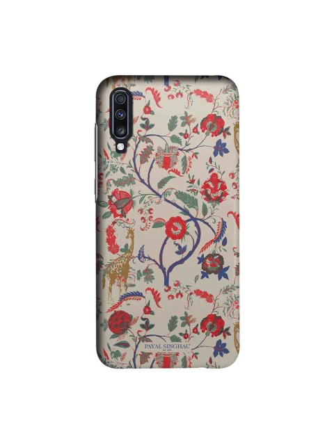 

macmerise Beige & Red Payal Singhal Giraffe Print Sublime Samsung A70 Back Cover