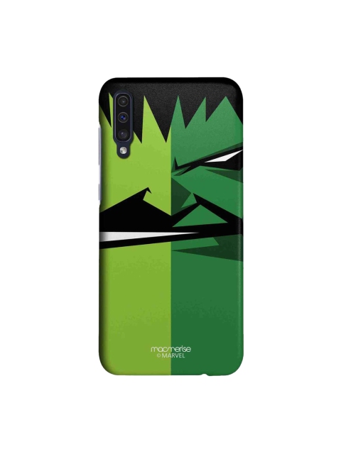 

macmerise Green & Black Marvel Comics Face Focus Hulk Sublime Samsung A50 Back Cover