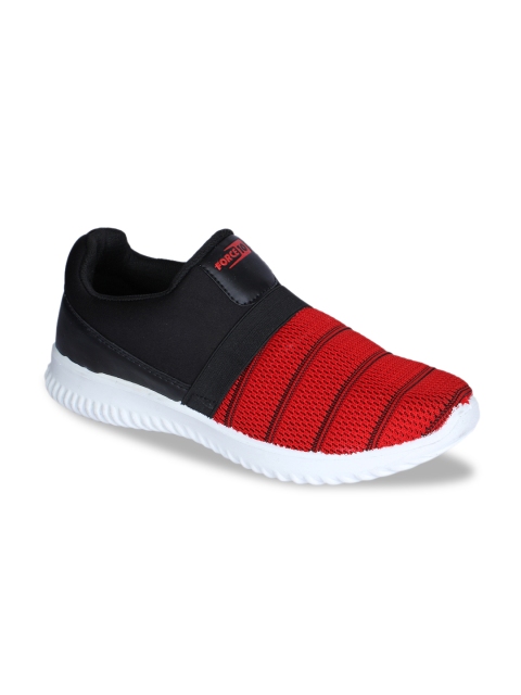 

Liberty Men Red & Black Mesh Walking Shoes