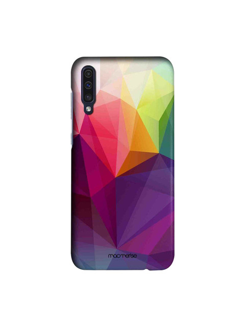 

macmerise Purple & Green Crystal Art Sublime Samsung A50 Back Cover