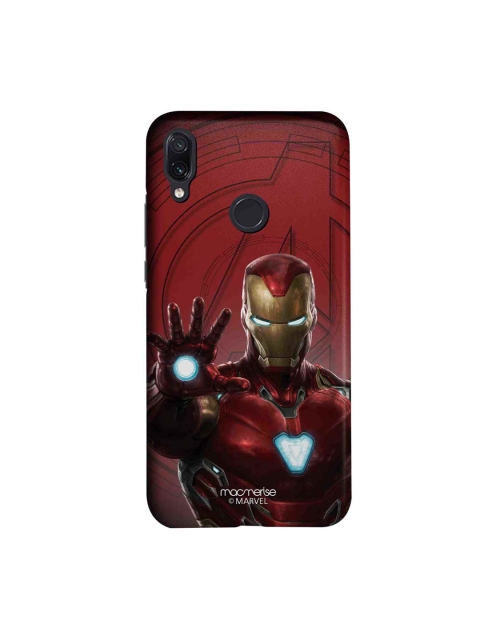 

macmerise Red & Gold-Toned Marvel Comics Iron Man Mark L Armor Sublime Xiaomi Redmi Note 7 Back Case