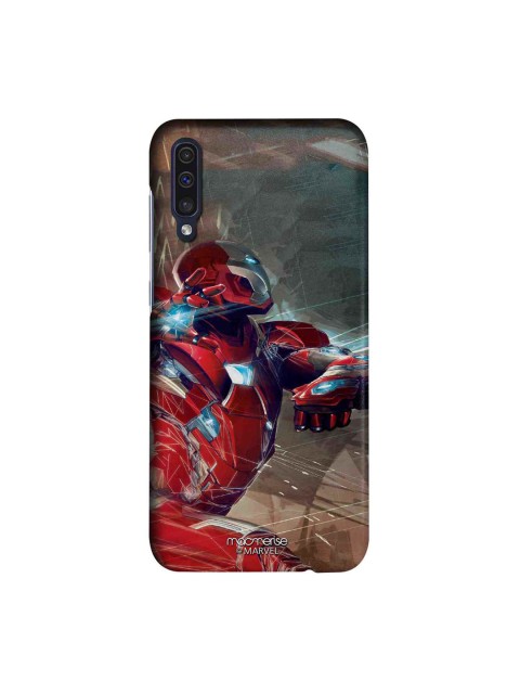 

macmerise Red & Teal Green Marvel Comics Ironman Attack Sublime Samsung A50 Back Cover
