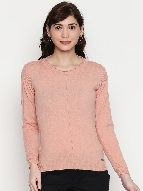 

Manola Women Peach-Coloured Solid Top