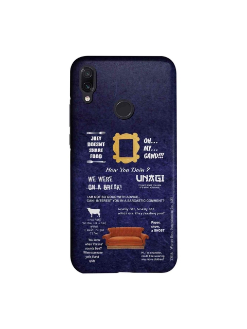 

macmerise Blue & Yellow Friends Essentials Sublime Xiaomi Redmi Note 7 Back Cover