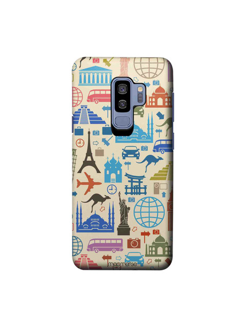 

macmerise Beige & Blue Travel Lover Sublime Samsung Galaxy S9 Plus Back Case