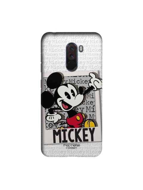 

macmerise Grey & Black Disney Hello Mr Mickey Sublime Xiaomi Poco F1 Back Case