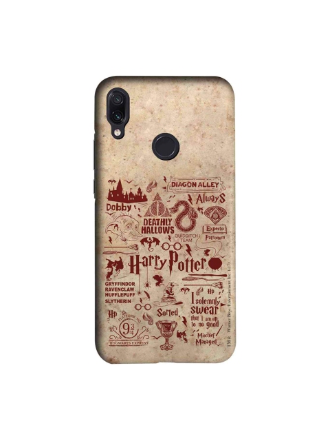 

macmerise Beige & Red Harry Potter Infographic Sublime Xiaomi Redmi Note 7 Back Case