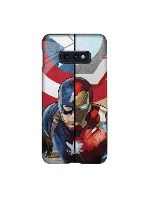 

macmerise Blue & Red Iron Man & Captain America Printed Samsung Galaxy S10E Back Case