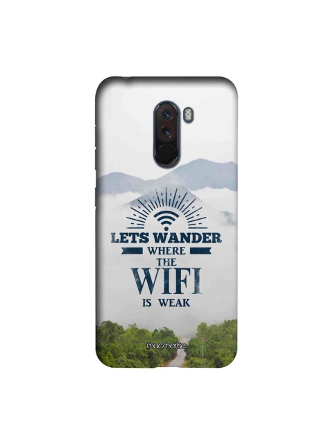 

macmerise White & Blue Wander Without Wifi Sublime Xiaomi Poco F1 Back Case