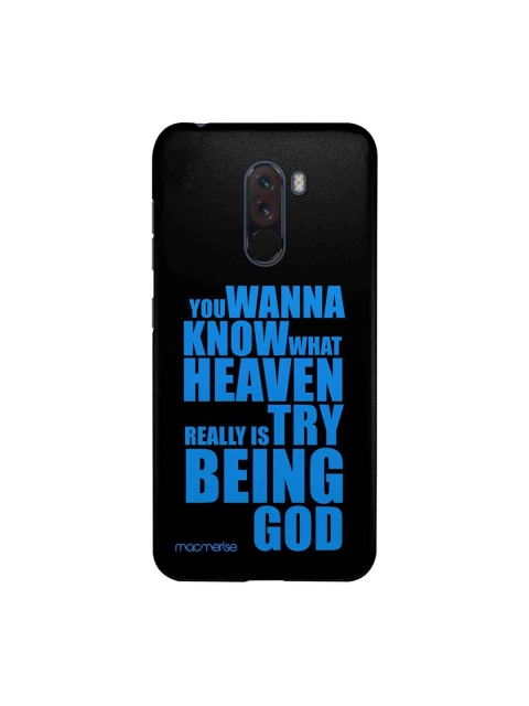 

macmerise Black & Blue Try Being God Sublime Xiaomi Poco F1 Back Case