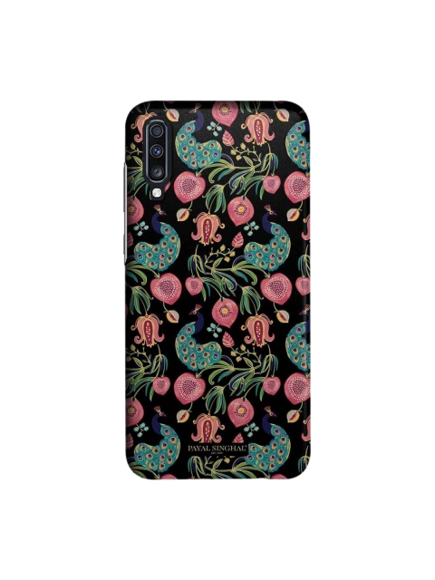 

macmerise Black & Pink Payal Singhal Anaar & Mor Sublime Samsung Galaxy A70 Back Case