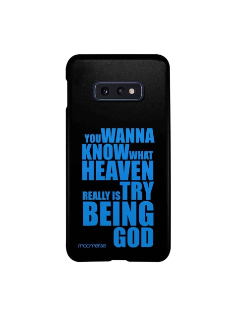 

macmerise Black & Blue Try Being God Sublime Samsung Galaxy S10E Back Case