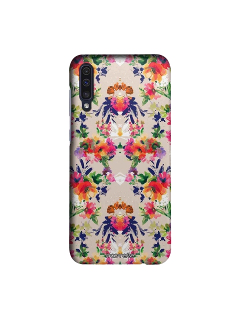 

macmerise Beige & Orange Floral Symmetry Sublime Samsung A50 Back Case