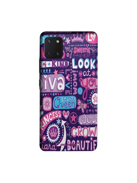 

macmerise Purple & Pink Diva Diaries Sublime Samsung Galaxy Note 10 Lite Case