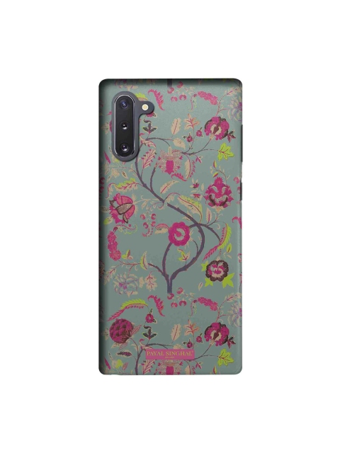 

macmerise Grey & Pink Payal Singhal Chintz Print Sublime Samsung Galaxy Note 10 Back Case
