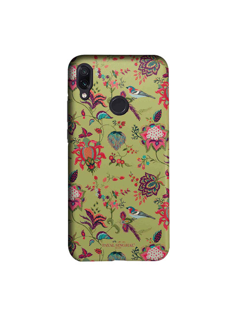

macmerise Olive Green & Pink Payal Singhal Chidiya Sublime Xiaomi Redmi Note 7 Back Case