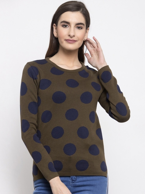 

Kalt Women Green Printed Pullover