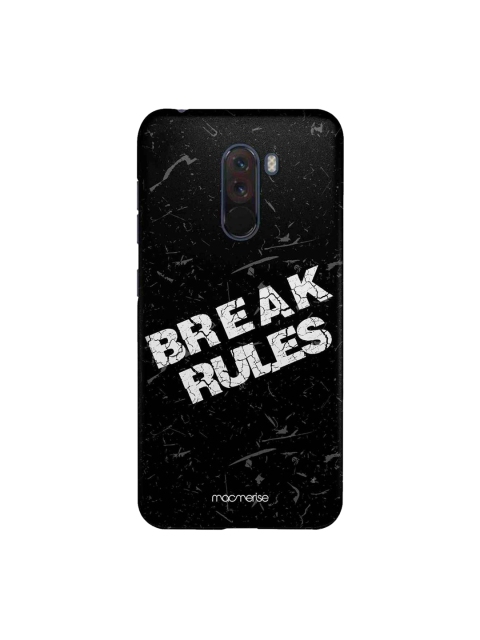 

macmerise Black & White Break Rules Xiaomi Poco F1 Back Case