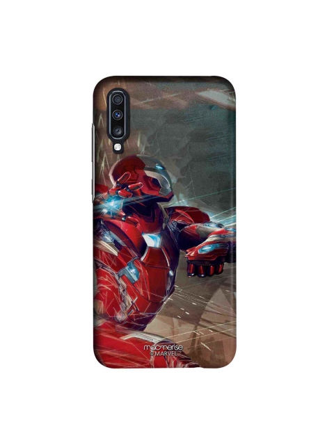 

macmerise Grey & Red Marvel Comics Ironman Attack Sublime Samsung Galaxy A70 Back Case