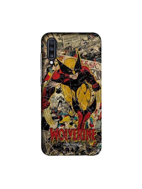 

macmerise Grey & Yellow Marvel Comics Comic Wolverine Sublime Samsung A70 Back Cover