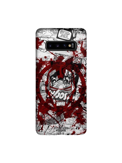 

macmerise Red & Black Marvel Comics Splash Out Ironman Sublime Samsung Galaxy S10 Plus Back Case