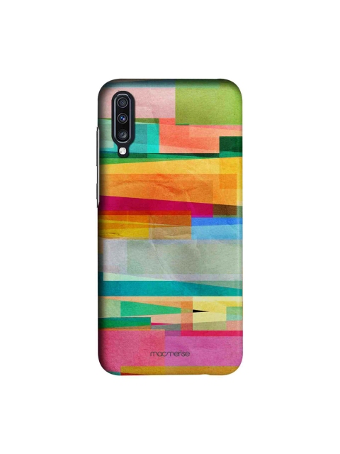 

macmerise Grey & Pink Abstract Fusion Sublime Samsung Galaxy A70 Back Case