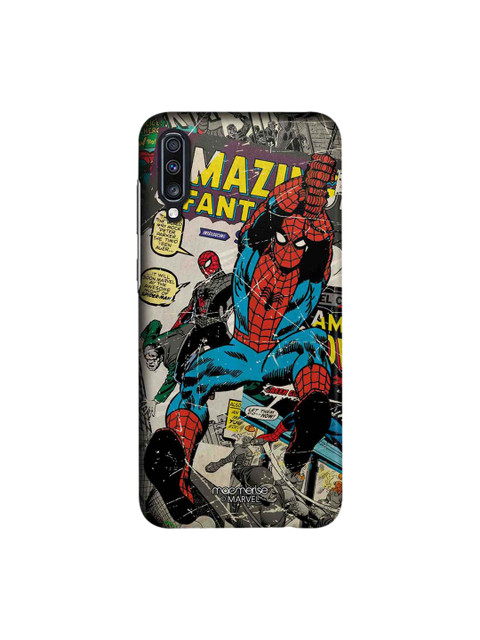 

macmerise Grey & Red Marvel Comics Spidey Sublime Samsung Galaxy A70 Back Case