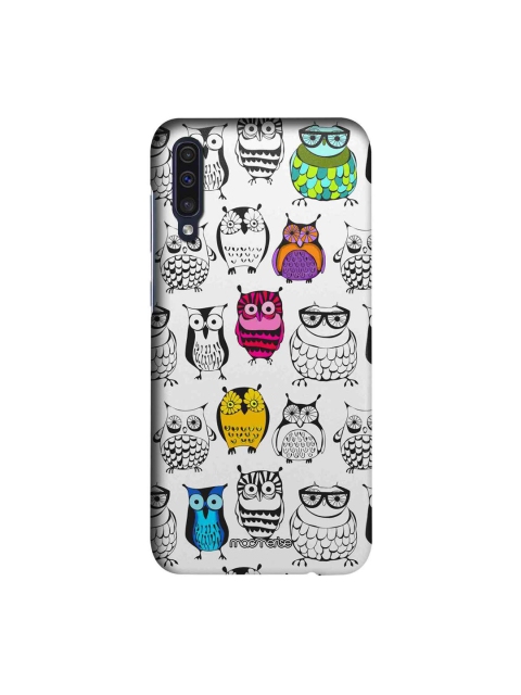 

macmerise White & Black Owl Art Sublime Samsung A50 Back Case