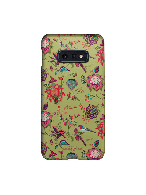 

macmerise Olive Green & Pink Payal Singhal Chidiya Sublime Samsung Galaxy S10E Back Case