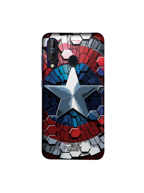 

macmerise Blue & Red Marvel Comics Hex Shield Sublime Samsung Galaxy M40 Back Case