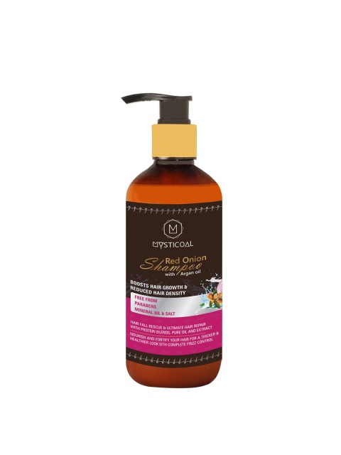 

MYSTICOAL Red Onion Hair Shampoo 300 ml, Brown