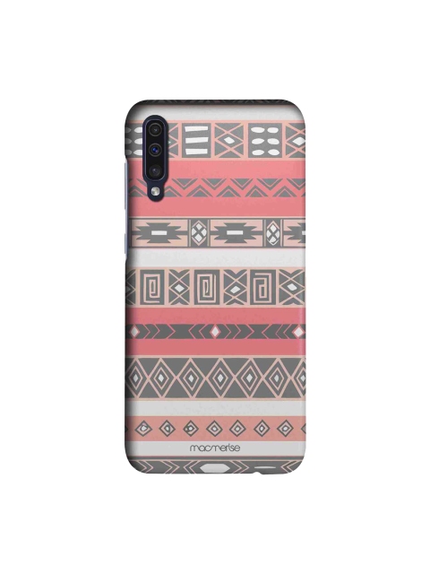 

macmerise Grey & Peach-Coloured Aztec Sublime Samsung Galaxy A50 Back Case