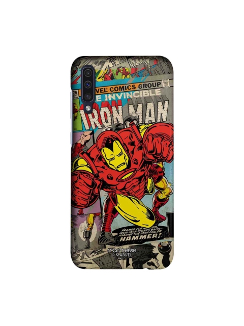 

macmerise Grey & Red Marvel Comics Ironman Sublime Samsung Galaxy A50 Back Case