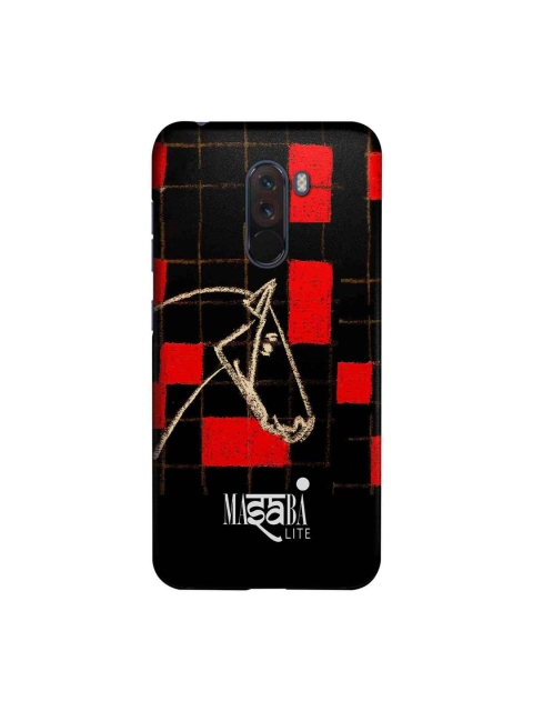 

macmerise Black & Red Masaba Checkered Horse Xiaomi Poco F1 Back Case