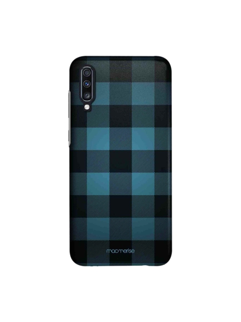 

macmerise Blue & Black Checkmate Sublime Samsung A70 Back Case