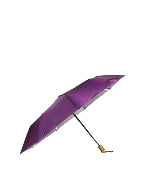 

Johns Unisex Purple Solid Semi-Automatic 3-Fold Umbrella