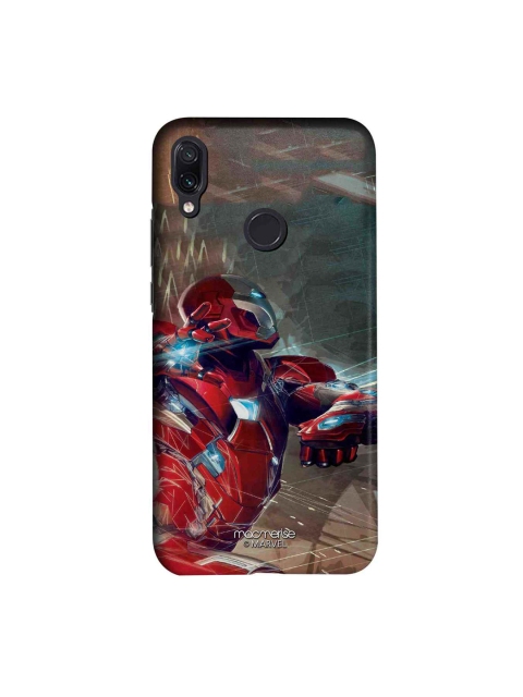 

macmerise Grey & Red Marvel Comics Ironman Attack Sublime Xiaomi Redmi Note 7 Back Case