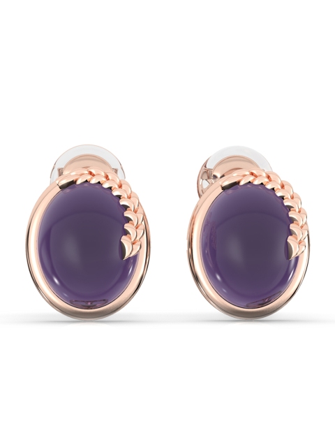 

Mia by Tanishq 14KT Rose Gold Amethyst Disney Rapunzel Stud Earrings