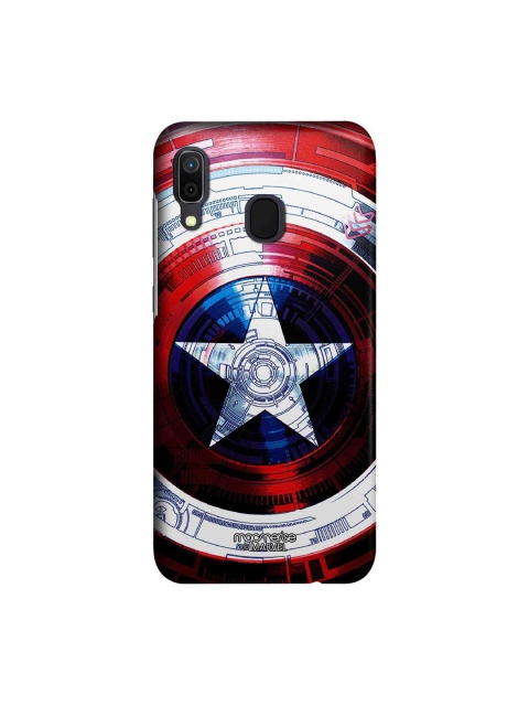 

macmerise Red & Blue Marvel Comics Captains Shield Decoded Sublime Samsung Galaxy A30 Back Case