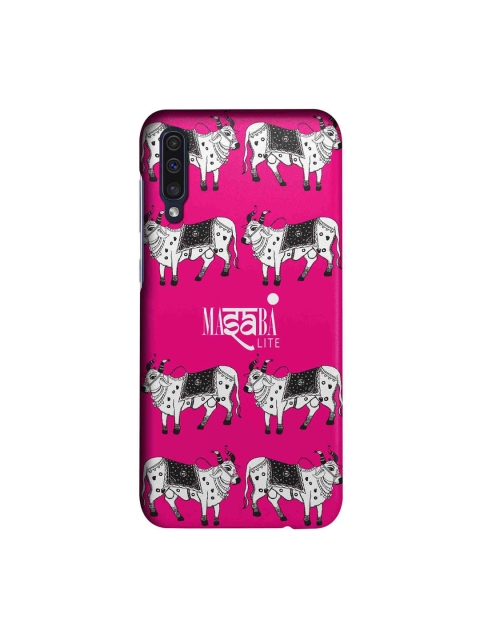 

macmerise Pink & White Masaba Lite Cow Print Sublime Samsung A50 Back Case