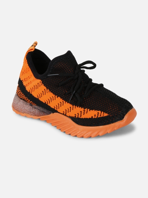 

PASSION PETALS Kids Black & Orange LED Sneakers