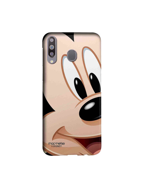 

macmerise Beige & Black Disney Zoom Up Mickey Samsung Galaxy M30 Back Case